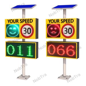 China Red &amp; Green Solar Speed Feedback Sign with Smile Face and Sad Face wholesale