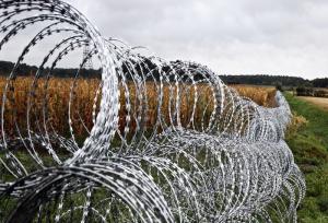 China Double Concertina Razor Wire , Concertina Wire Fencing For Fence And Isolation wholesale