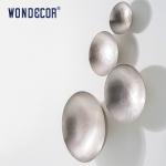 Customized Geometry Metal Wall Art Sculpture Round Bowl Heavy Weight