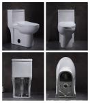 American Standard Cosette Dual Flush Elongated One Piece Toilet In White 1.28