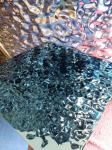 Blue Water Ripple Stainless Steel Decorative Plate Custom Shaped Metal Products