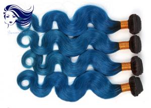 China Virgin Brazilian Body Wave Hair Pretty Ombre Color Short Hair 1B / Blue on sale