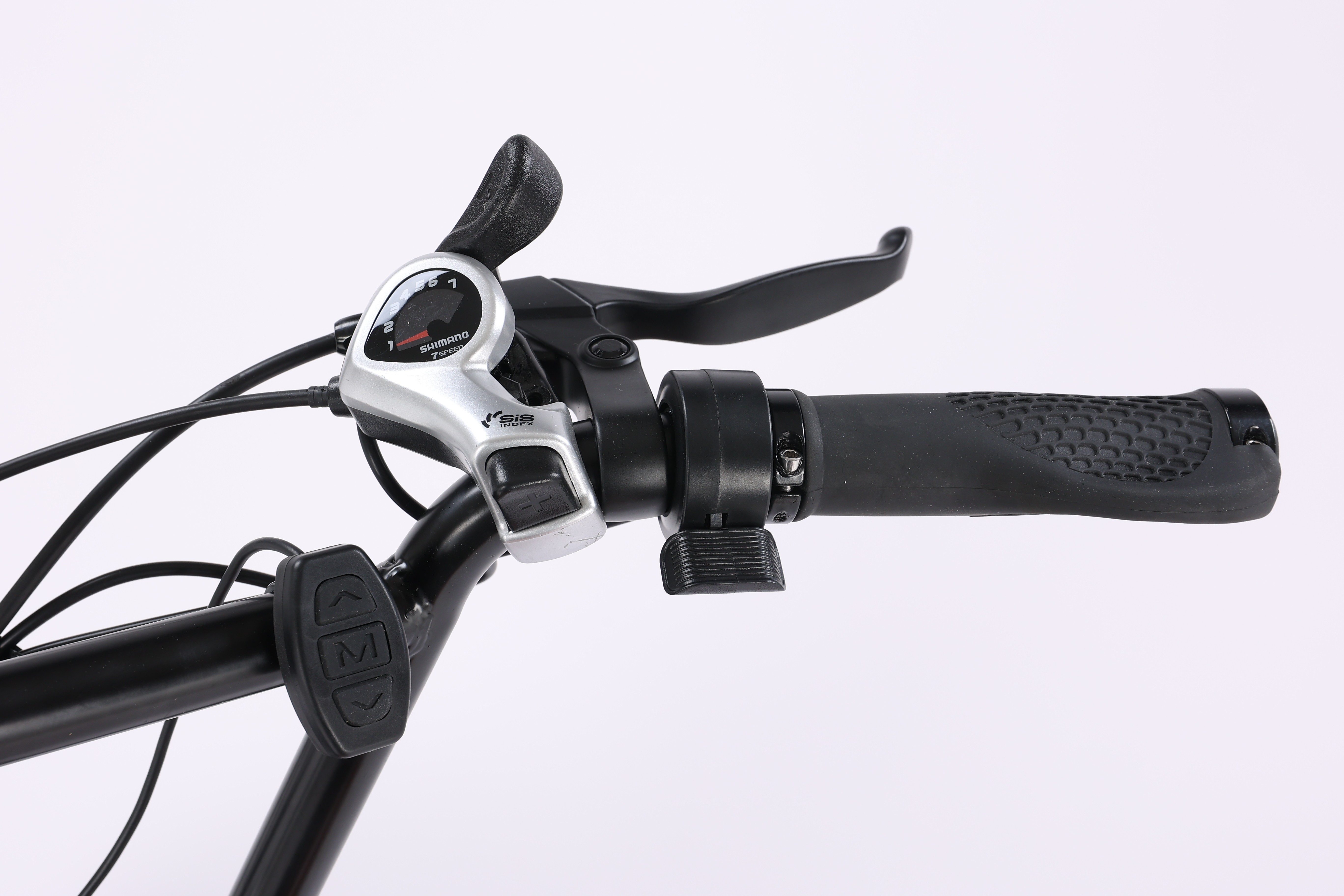 7 Speed 20 Inch Fat Tire Electric Hybrid Bike Full Suspension 250W 48V 15Ah Battery