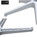 White plastic office chair base, radius 310mm, five-star legs of the office