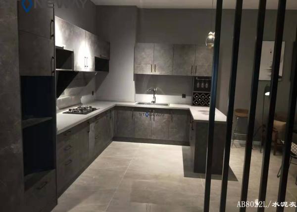 3200*1800MM Solid Surface Quartz Stone Top Black Quartz Kitchen Countertops Anti