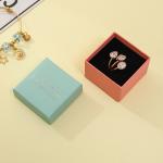 Cardboard Paper Romantic Bow Tie Packaging Box For Earrings Necklace Rings