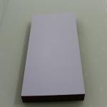 Interior Decoration Laminated MDF Board High Gloss White / Warm White / Titanium