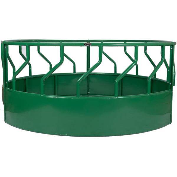 HEAVY BOTTOM CLOSED ROUND BALE FEEDER Powder Coated RAL 6005