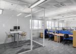 Clear Double Glazed Glass Partition Wall 12mm+12mm Soundproof Office Partitions