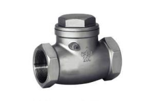 China Stainless Steel Swing Check Valve Female Thread End Vertical / Horizontal Mounting wholesale