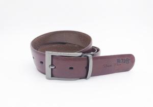 China Genuine Leather Mens Reversible Belt 3.3cm Width With Vintage Hardware wholesale
