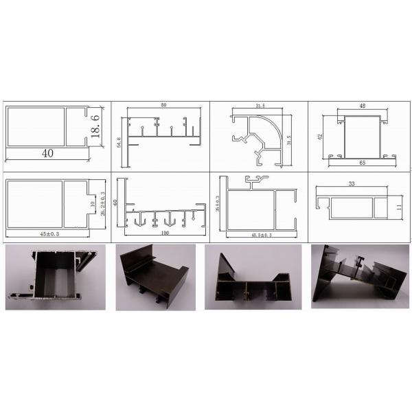 Corrosion Resistant Anodized Silver Aluminum Curtain Wall Profiles