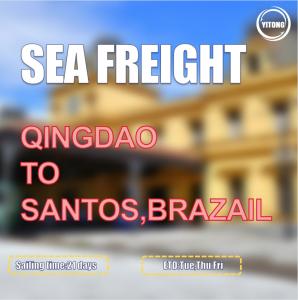 China Every Friday International Sea Transportation Cargo From Qingdao To Santos Brazail wholesale