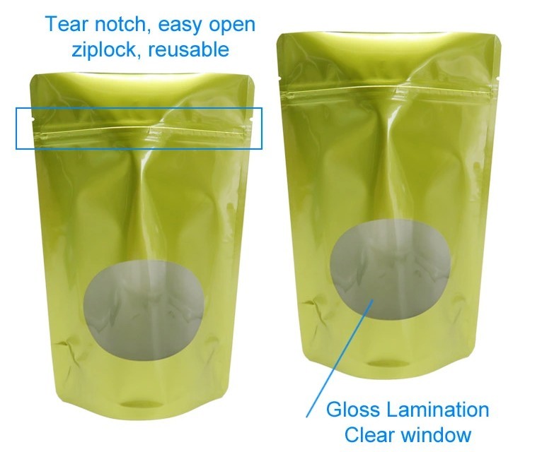 Plastic stand up food bag packaged nuts and snacks fruit and nut packaging