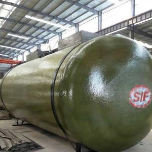 China Fiber Reinforced Plastic Oil Storage Tank Anti Corrosion 150000 Litre Bulk wholesale