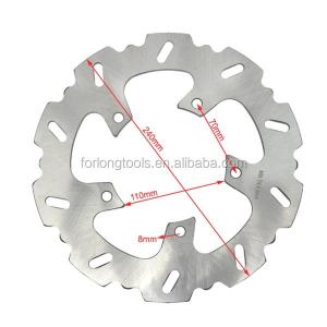 China 240MM Stainless Steel Motorcycle Disc Brake for BMW G 650 X Moto 650 Fixed and Sturdy Mounting hole 5 Thickness 4.5mm wholesale