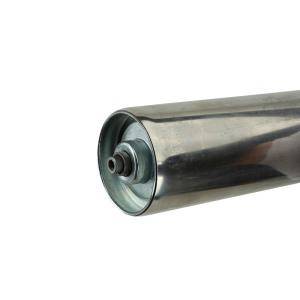 China 38/50/60 mm Diameter Silver Stainless Steel Conveyor Roller for Antifire Impact Mining wholesale