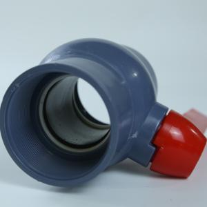 China Twin Filament PVC Ball Valve Lightweight Corrosion Resistant PVC Union Ball Valve on sale