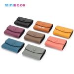 Stylish First-Layer Cowhide Short Accordion Card Holder with Genuine Leather