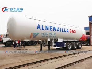 China FUWA Axle 25T 54000L LPG Tanker Trailer With Sun Shelter wholesale