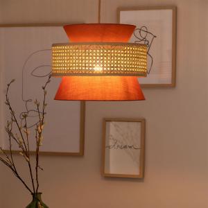 China New Handmade Orange Bamboo Fabric Colorful Luxury Simple Japanese lamp(WH-WP-58） wholesale