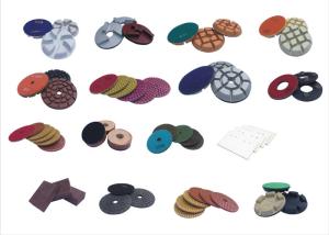China 4&quot; Concrete Terrazzo Diamond Resin Polishing Pads , Concrete Grinding Pads wholesale