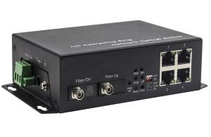 China AC / DC Fiber Ethernet Switch With 10/100/1000Mbps 2 Fiber Ports And 4 Ethernet Ports wholesale