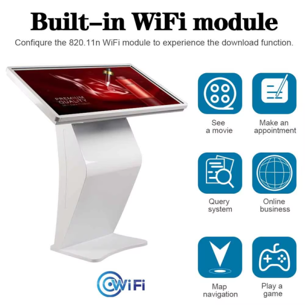 CH All-in-One Machine LCD Capacitive Touch Screen Kiosk Display Queue Management System Interactive Boards