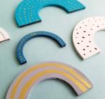 wooden Rainbow paint kit DIY kid craft rainbow decor laser cut wood