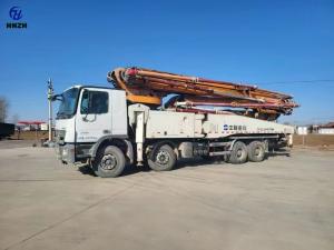 China 2012 Used Construction Trucks 4 Axle Second Hand Concrete Trucks 56meter Zoomlion wholesale