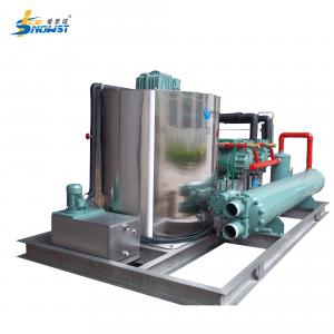 China 380V 15ton Sea Water Flake Ice Machine Commercial For Fishing Vessels wholesale