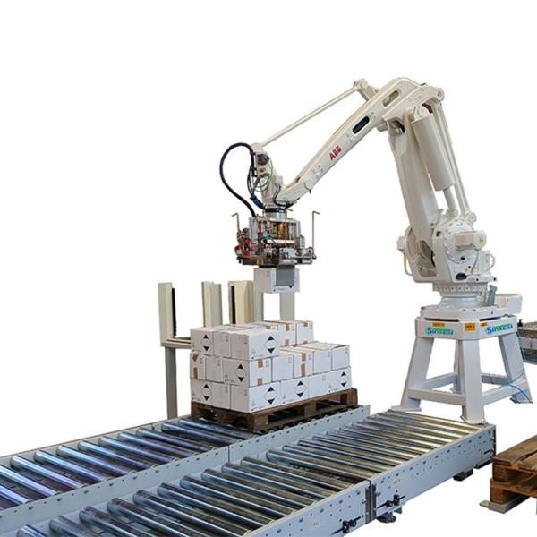 Automatic Vertical Column Palletizer Robot ABB Palletizing Machine