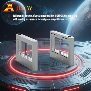 China HCW Quick Swing Turnstile Gate Sliding Mechanism Supermarket Entrance Turnstile wholesale