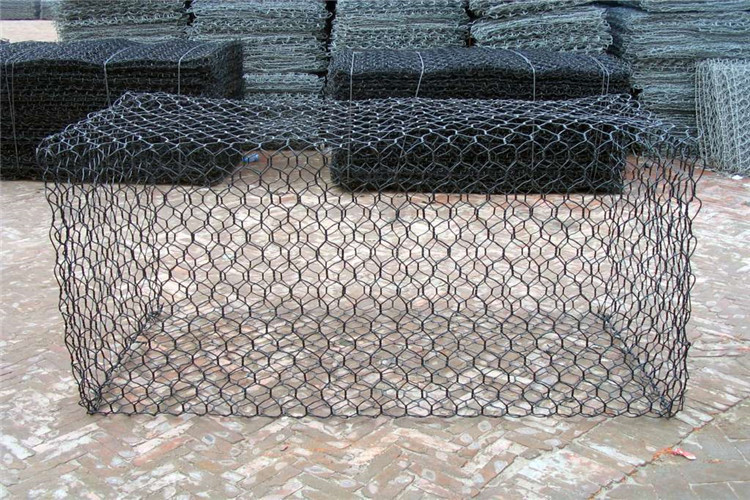 2 X 1 X 1m Gabion Box Hexagonal Gabion Basket Iron Wire Mesh For Cages