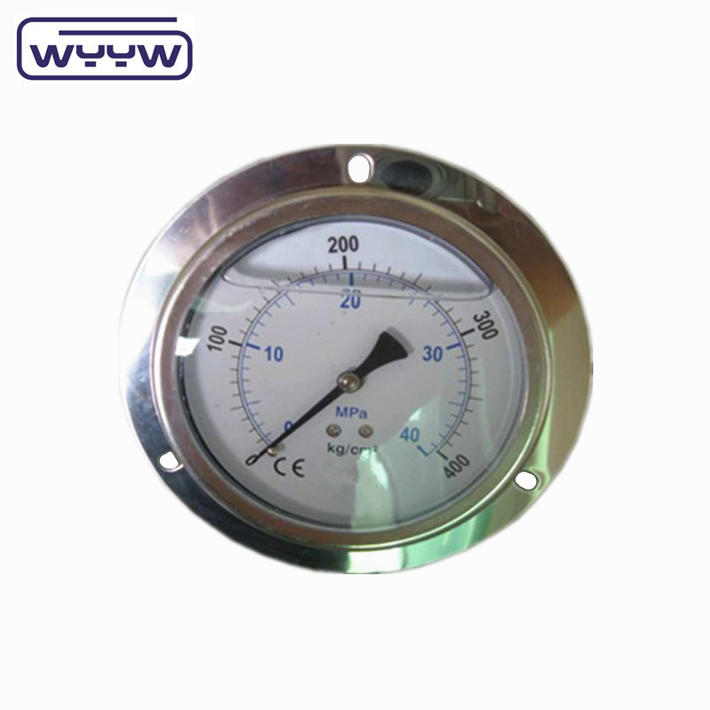 Precision Brass Bourdon Tube Gas Pressure Manometer Gauge Customized Range Measurement Tool