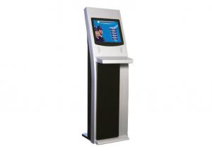 China 1024x768 Vandal Proof Floor Standing Touch Screen Kiosk SAW Touch With Metal Keyboard on sale