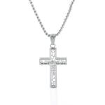 New hollowed out cross men's necklace, fashionable, simple and exquisite
