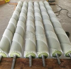 China Brush Roller Radish Bean Skin Machine Fruit And Vegetable Cleaning And Dust Removal Nylon Wire Roller Brush wholesale