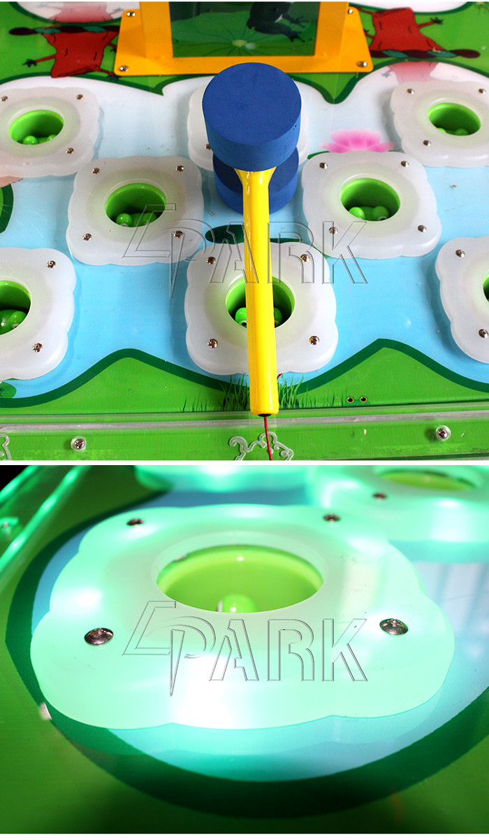 Children Amusement Game Machines 2 Players Whack A Mole Machine With Hammers