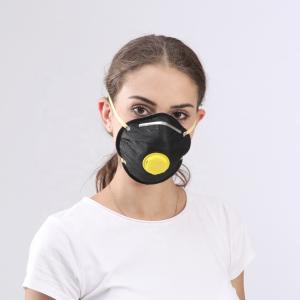 China Black Color Soft Valve Dust Mask , Dust Face Mask Respiratory Protection wholesale