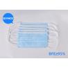 Buy cheap Non Woven Disposable Face Mask Blue Surgical Mouth Mask 3 Layer For Hospital from wholesalers