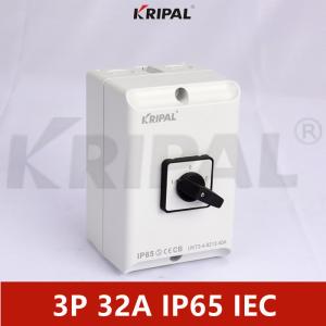 China IP65 32A 3 Pole 3 Position Rotary Switch Waterproof IEC Standard wholesale