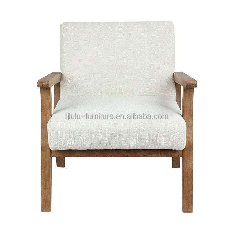 Solid Wood Leg Leisure Chair for Latest Customized Exquisite Workmanship Livingroom Arm Chair