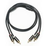 RCA Digital Audio Cable 3.5MM PVC Plated Black Aluminum Alloy ShellQuality For