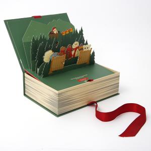 China 3D Pop Up Rigid Cardboard Cosmetic Box Packaging ODM ISO With Magnetic Pannel wholesale