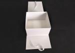 Gold Stamping Logo Flat Gift Boxes With Lids , Magnetic Closure Foldable Gift