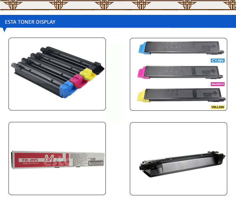 Kyocera TK - 895 Multipack OEM Color Laser Toner For FS C 8525 Page Yield of 6,000