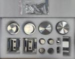 Stainless Steel 304 Material, Shower Room Bathroom Glass Door Pulley Style
