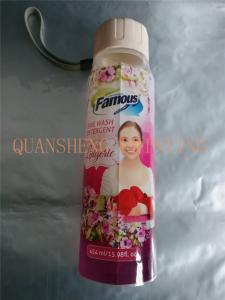 China Custom Printed Heat Shrink Label Thermal Lamination Film For Detergent Washing Powder Packaging wholesale