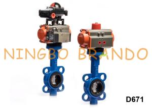 China Pneumatic Actuated Butterfly Valve With Solenoid Valve Limit Switch wholesale